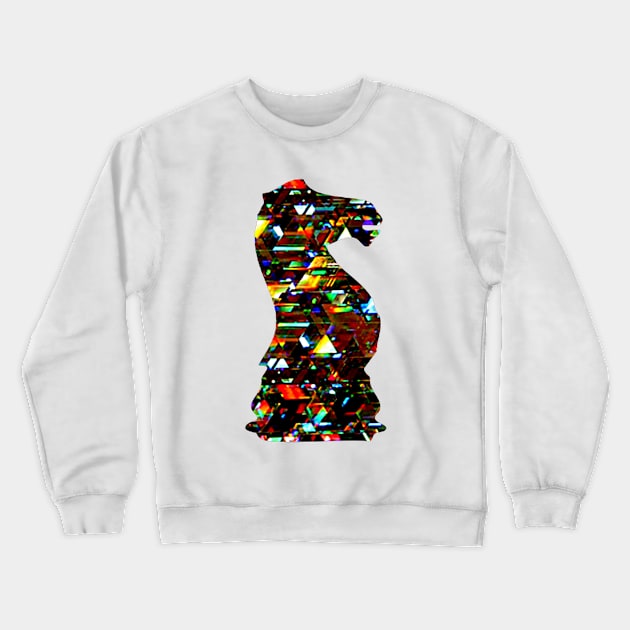 Chess Piece - The Knight 3 Crewneck Sweatshirt by The Black Panther